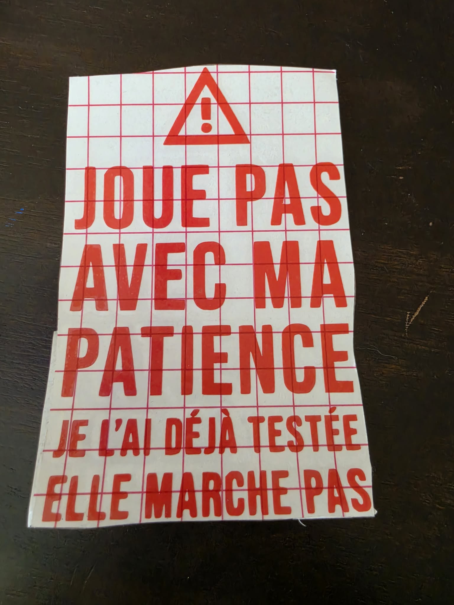 Ma patience