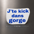 Jte kick dans gorge