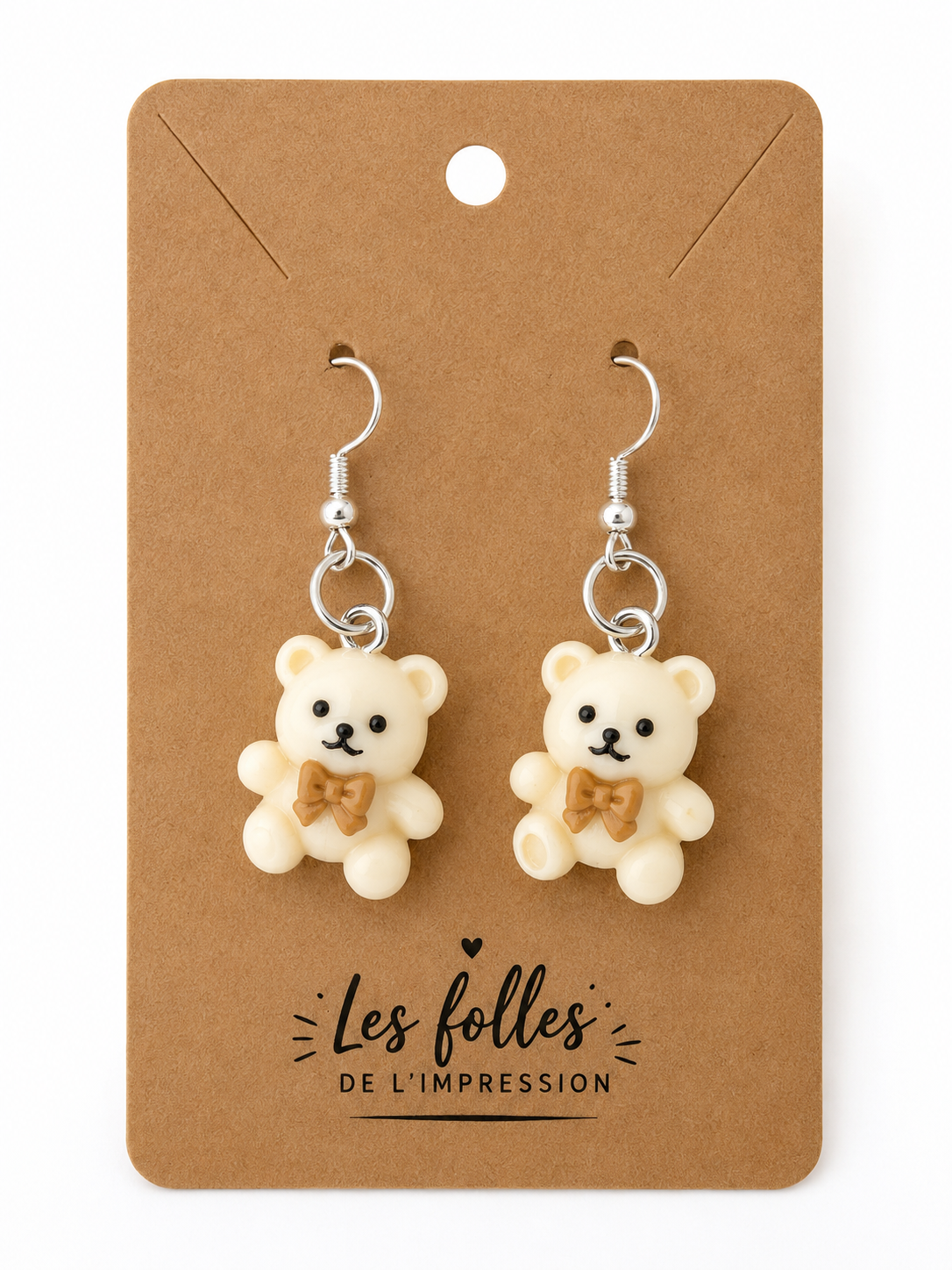 🧸Craquez pour ces adorables boucles d’oreilles ourson !🤎
