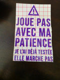 Ma patience
