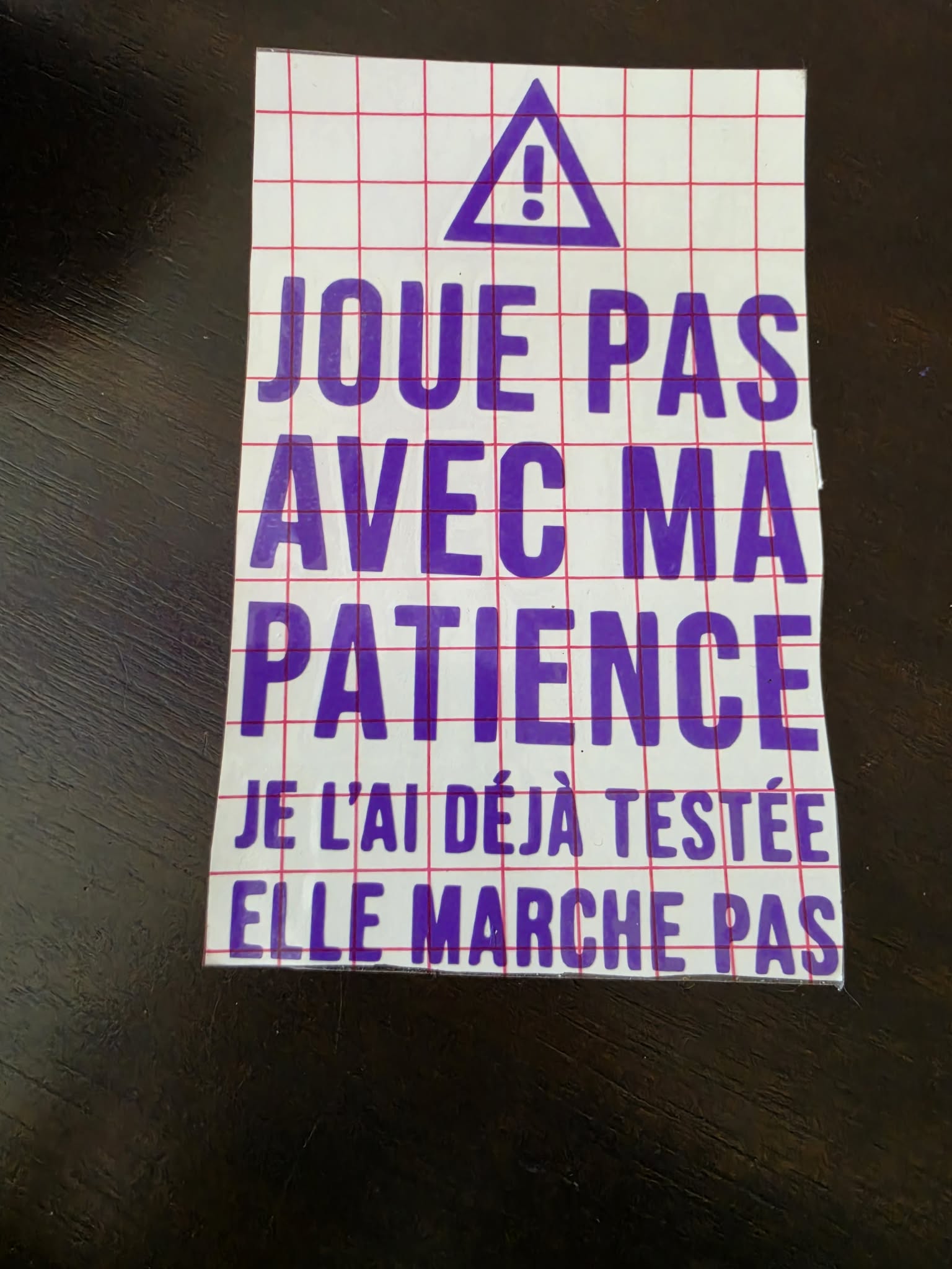 Ma patience