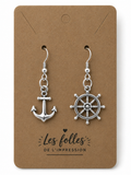 ⚓boucles d’oreilles au style marin unique !🌊