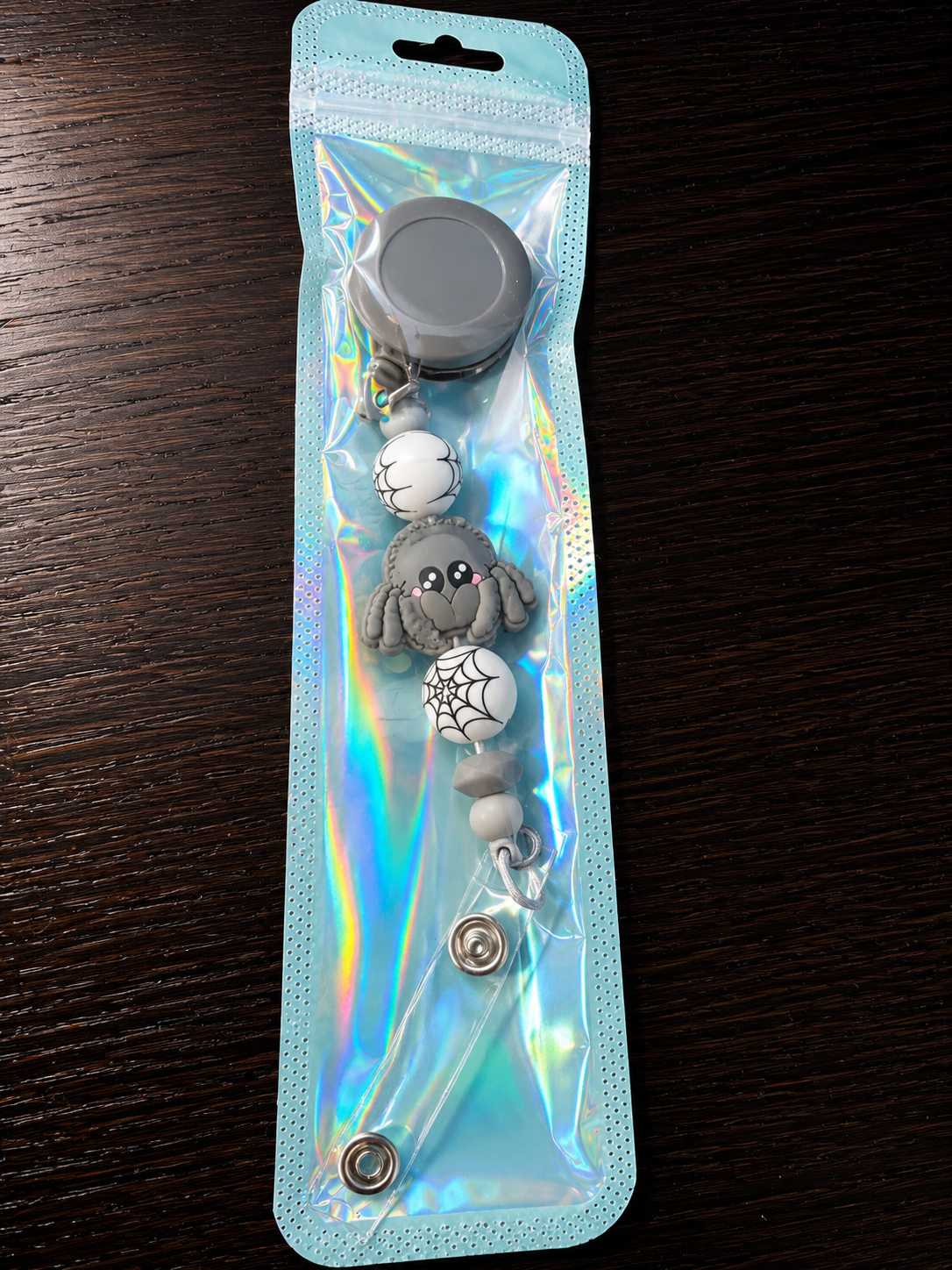 🕷️ Porte-badge rétractable araignée kawaii